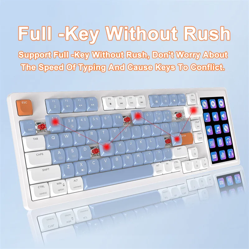 Ajazz AKP815: Teclado Mecánico con Pantalla y Touchpad