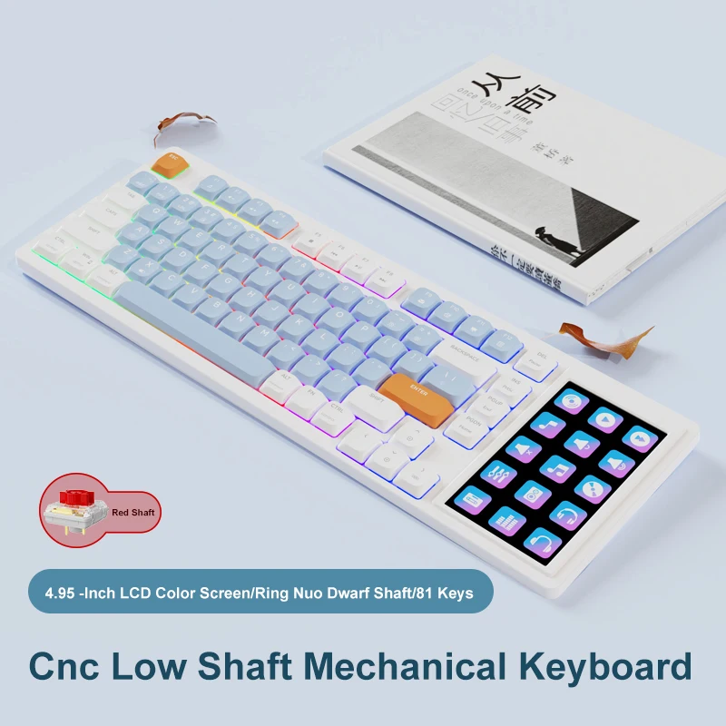 Ajazz AKP815: Teclado Mecánico con Pantalla y Touchpad