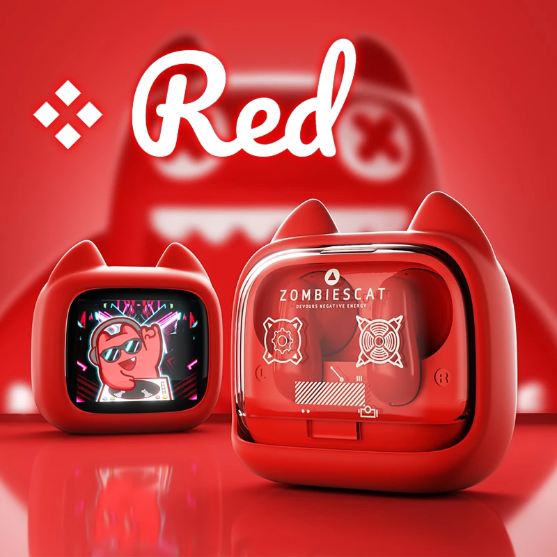 Zombies Cat B19: Auriculares Bluetooth 6.0 con Pantalla