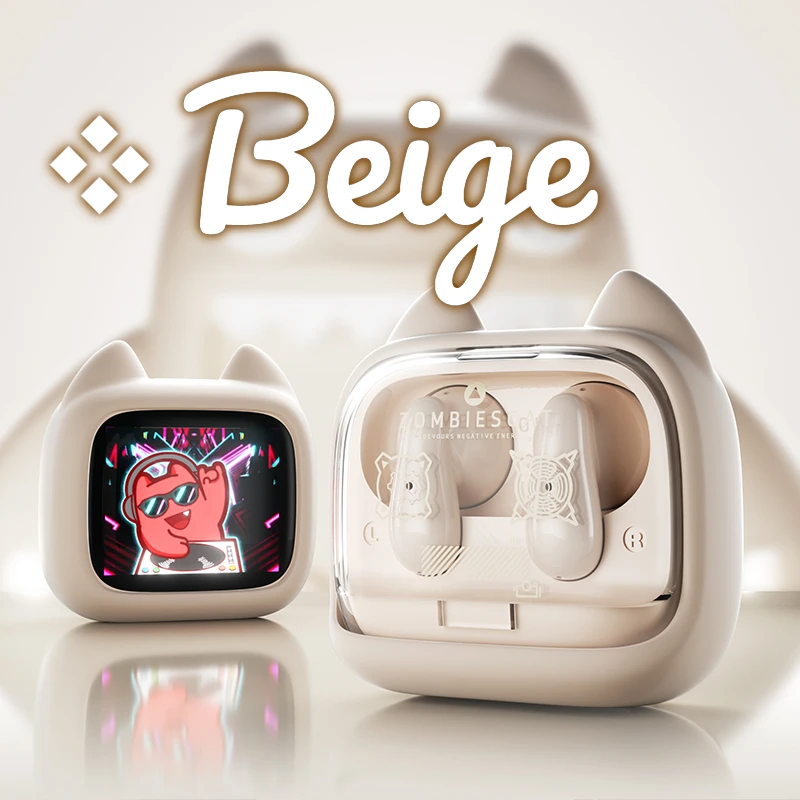 Zombies Cat B19: Auriculares Bluetooth 6.0 con Pantalla