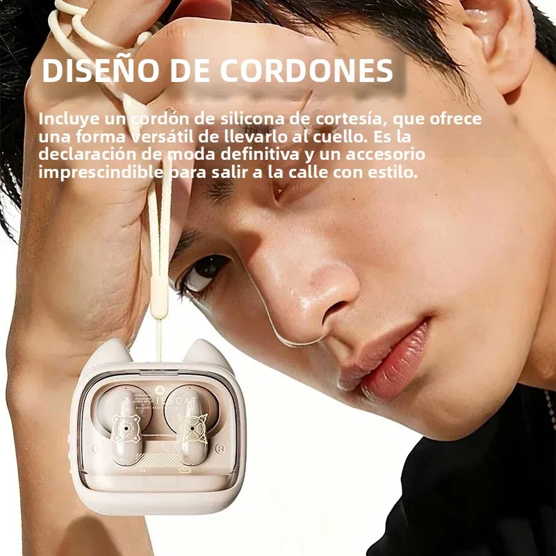 Zombies Cat B19: Auriculares Bluetooth 6.0 con Pantalla