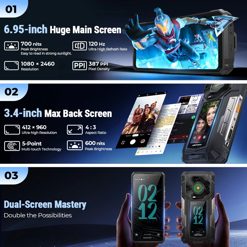 Ulefone Armor 33 Pro 5G: 25500mAh y 32GB RAM Rugerizado