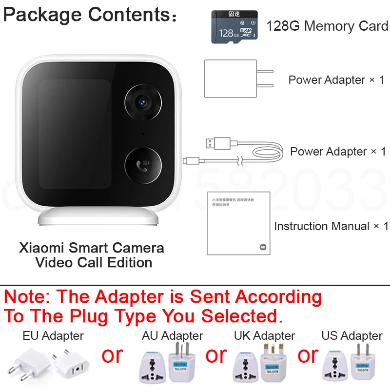 Xiaomi Cámara Inteligente Videollamada 2.5K Pantalla 3.5