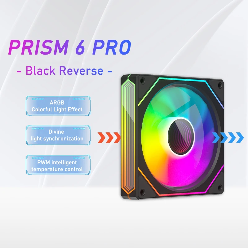 Ventilador ZEZZIO PRISM 6 PRO 120mm | Espejo Infinito