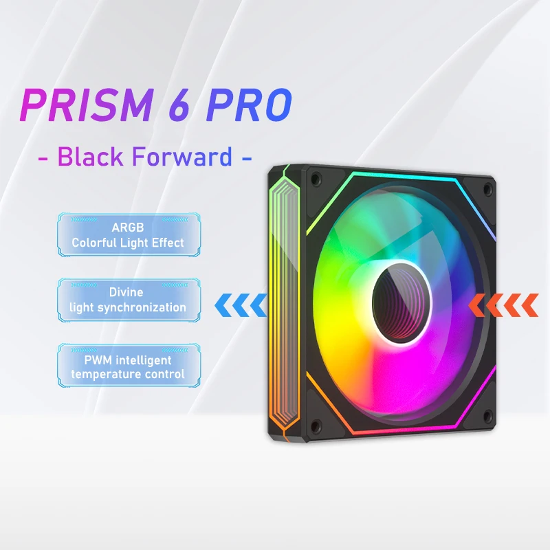 Ventilador ZEZZIO PRISM 6 PRO 120mm | Espejo Infinito