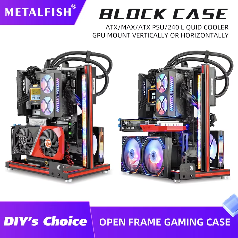 Carcasa Gaming METALFISH BlockCase: ¡Ahorra 63% en AliExpress!