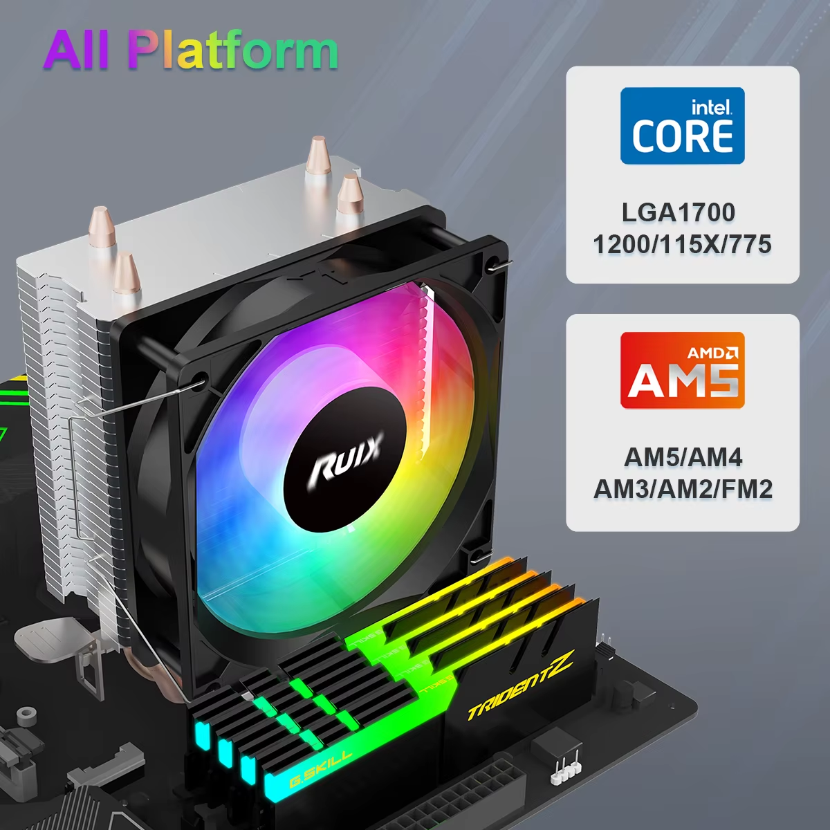 Ruix X2000 Air CPU Cooler imagen 2