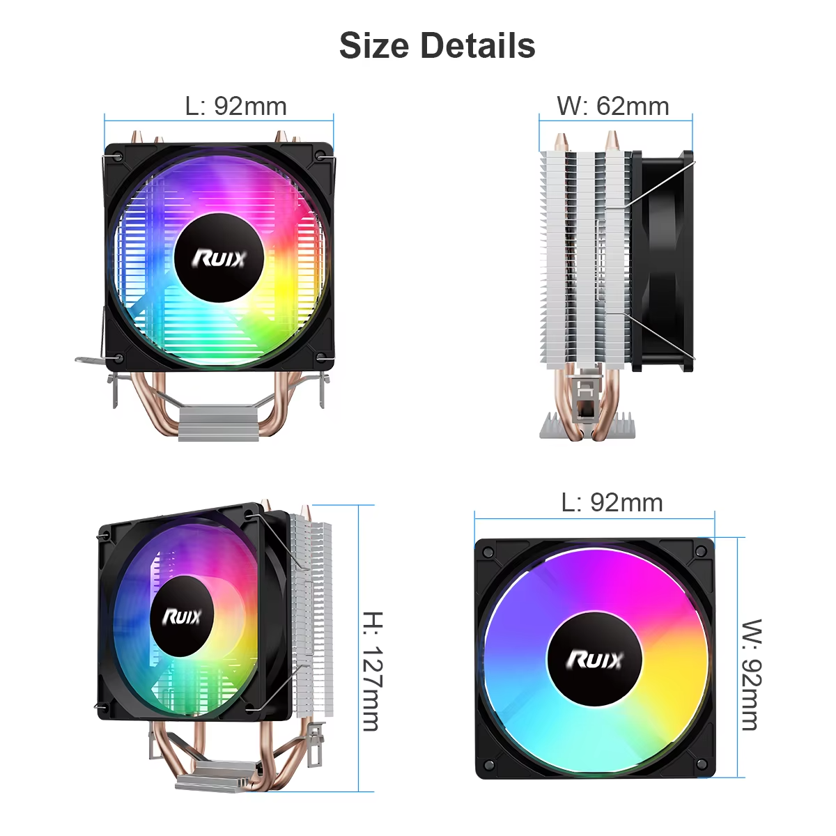 Ruix X2000 Air CPU Cooler imagen 3