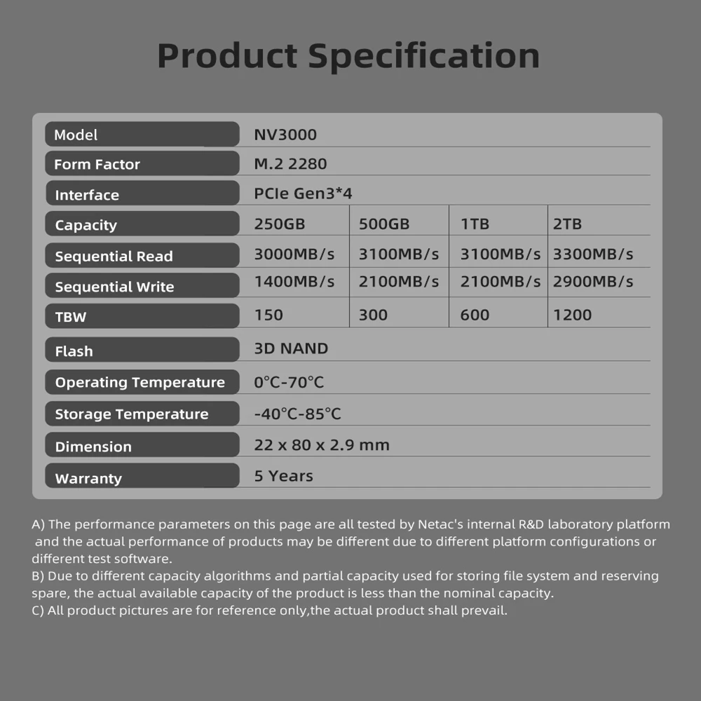 Netac SSD M2 NVMe detalle 5