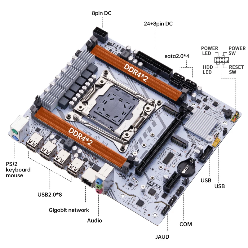 QIYIDA X99 Xeon E5 detalle 5