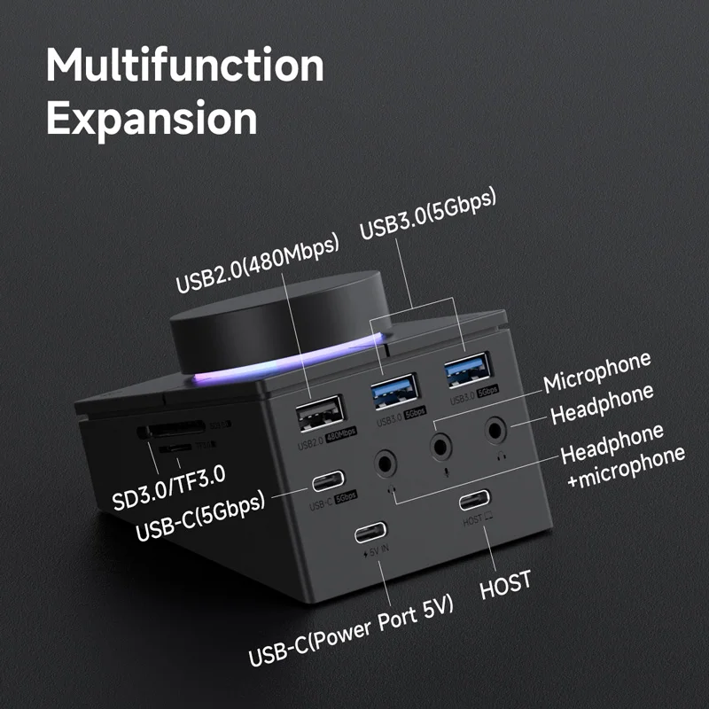 Hagibis-Hub USB C detalle 1
