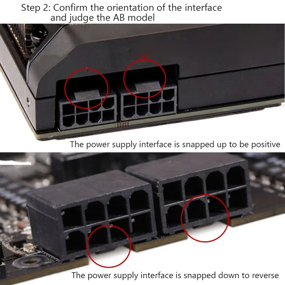 adaptador de corriente ATX GPU detalle 3