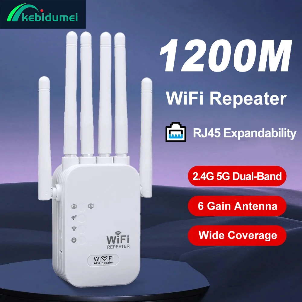 Repetidor WiFi Kebidumei 1200Mbps a solo 6,22€
