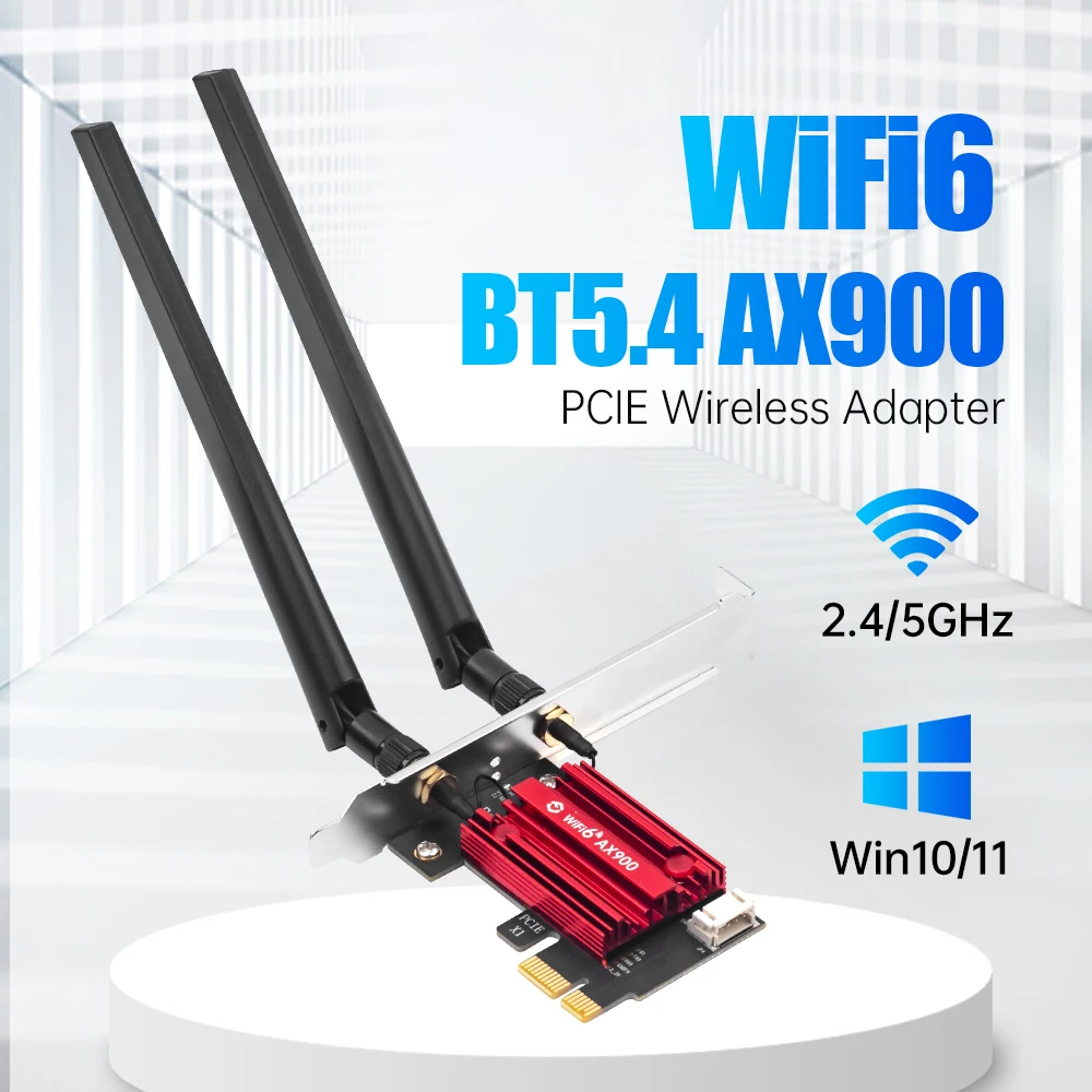 FENVI AX900 WiFi 6 - FENVI WiFi 6 AX900 PCIe — tarjeta Wi‑Fi y Bluetooth