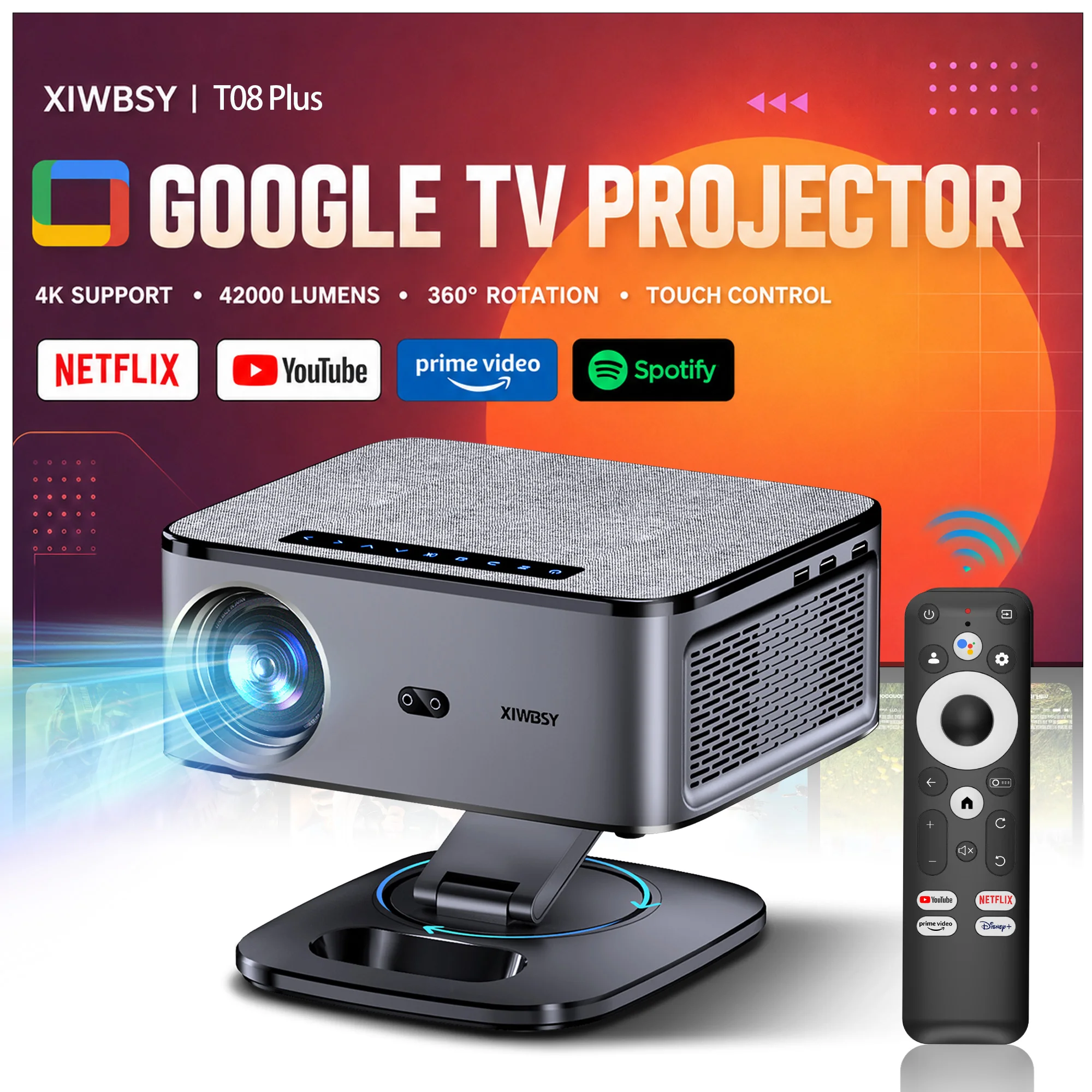 Proyector XIWBSY 2026 4K UHD — 42000 lúmenes