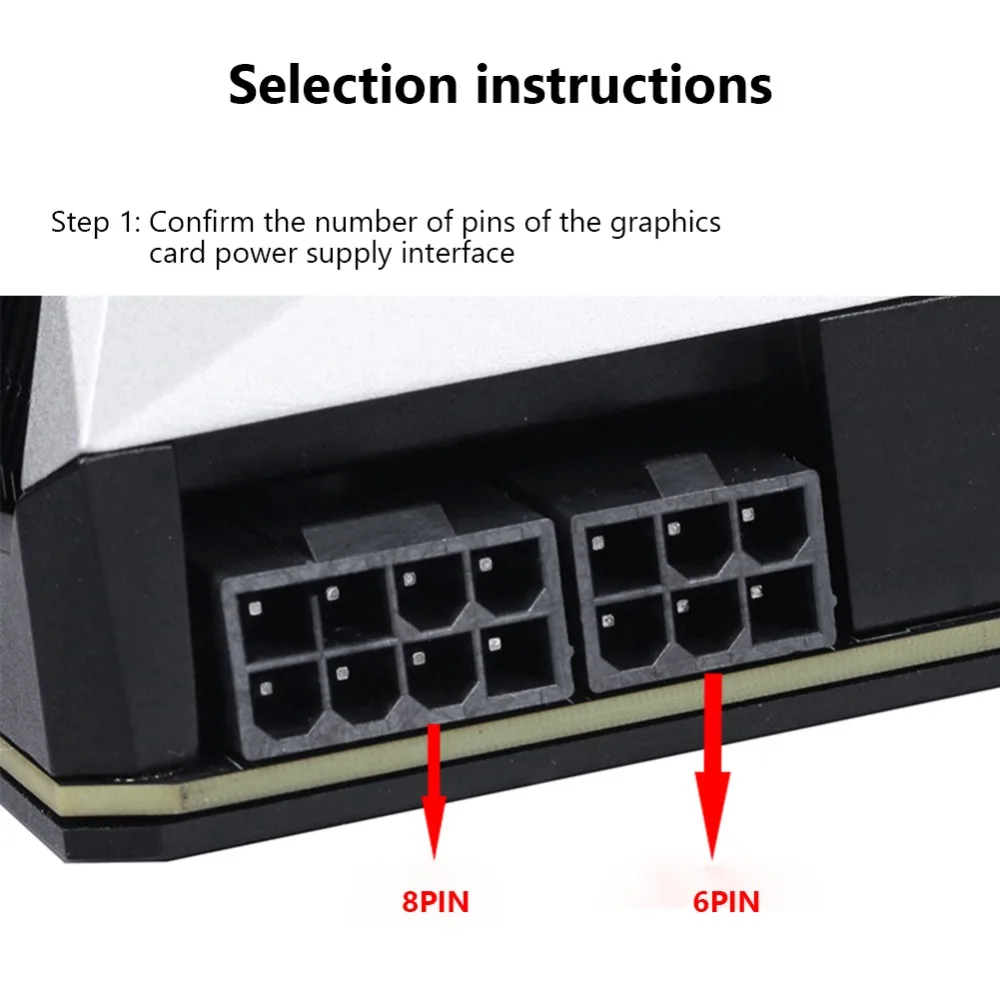 adaptador de corriente ATX GPU detalle 2