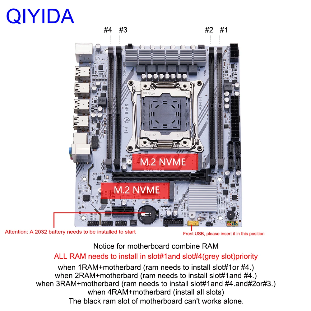 QIYIDA X99 Xeon E5 detalle 4