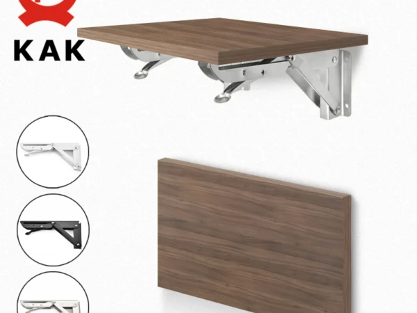 Soporte de estante plegable de acero inoxidable (2 piezas)