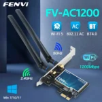 FENVI WiFi 5 AC1200 PCI-E adaptador inalámbrico BT4.0 banda Dual 2,4G/5GHz 802.11AC tarjeta de red ordenador portátil de escritorio para Windows 7/10/