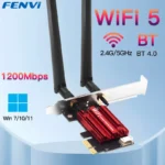 Fvi-adaptador inalámbrico WiFi 5 PCI-E, tarjeta de red AC1200 de doble banda, 2,4G/5GHz, 802.11AC, para Bluetooth 4,0, Windows 7/8/10/11