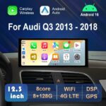 Radio Multimedia Android 16 para Audi Q3 2013-2018