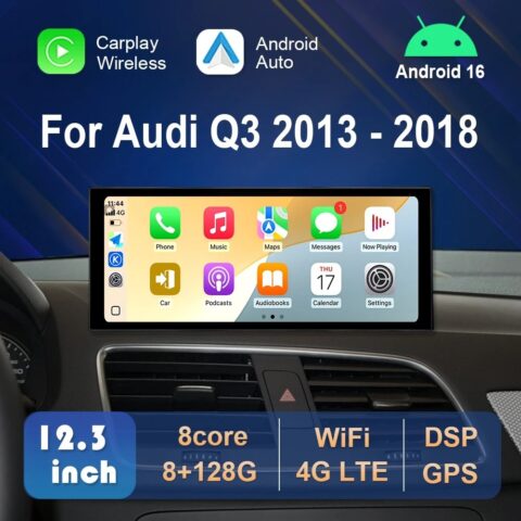 Radio Multimedia Android 16 para Audi Q3 2013-2018