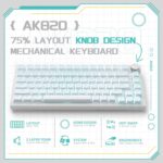 Teclado mecánico AJAZZ AK820 75% con retroiluminación RGB