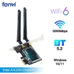 Tarjeta WiFi WiFi6 AX200 PCIE Bluetooth 5,2 AC1200 WiFi 5 banda Dual 2,4G/5Ghz 802.11AX adaptador inalámbrico para Pc de escritorio Windows 10/11
