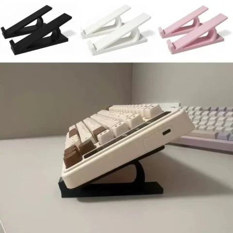 1 Pair Portable Keyboard Elevated Stand Raised Keyboard Angle Accessories Computer Keyboard Riser Plastic Monitor Holder