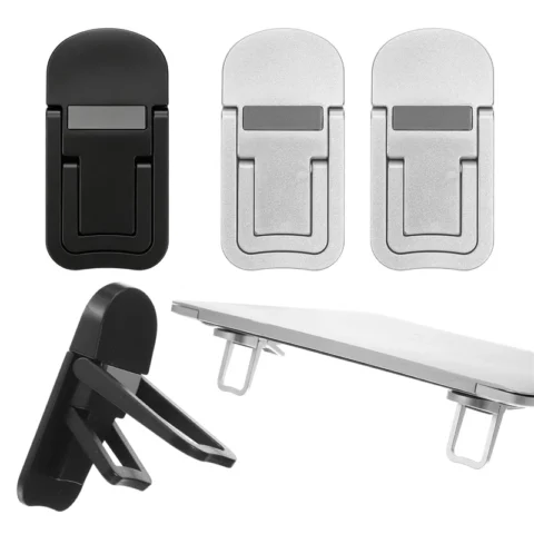 2 Pcs Portable Keyboard Riser With Dual Tilt Angle Adjustment, Foldable Laptop Stand Mini Computer Stand Feet for Most Keyboards