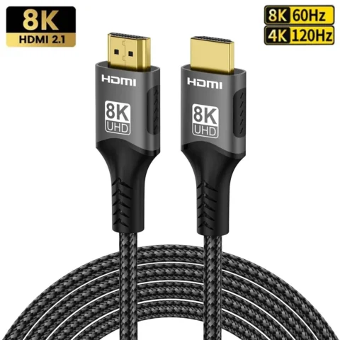 8K HDMI-Compatible 2.1 Cable 8K@60Hz 48Gbps ARC HDCP Ultra High Speed HDR For RTX Video Cable PC Laptop Projector 4K@120Hz HD TV
