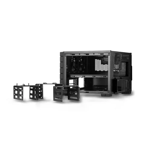 Caja de Ordenador Horizontal ATX, Compatible con GPU de 334 mm y Enfriador de CPU de 180 mm, 2 Ventiladores de 120 mm, HAF XB EVO para PC Gaming