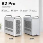 Caja de PC B2 Pro MATX de Aluminio, Chasis de Computadora Portátil de 17.8L, Compatible con PSU ATX/SFX, GPU Larga de 240mm, Tipo-C