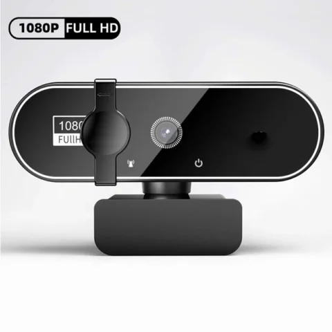 Cámara web Full HD de 1080P con micrófono incorporado – Cámara con enfoque automático USB para PC portátil Ideal para videoconferencias de grabación