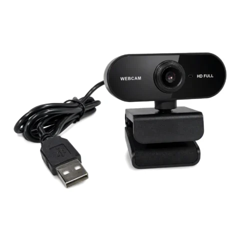 Cámara Web Plug and Play con Micrófono, Cámara USB para PC de Escritorio, Laptop, Mac, para Videollamadas, Zoom, Teams, Skype, Enseñanza en Línea