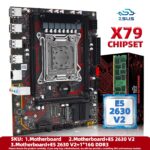 Juego de placa base ZSUS X79 con CPU Intel LGA2011 Xeon E5 2630 V2