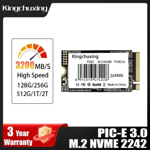 Kingchuxing M.2 2242 NVMe PCIe3.0 SSD 1TB 512GB 256GB