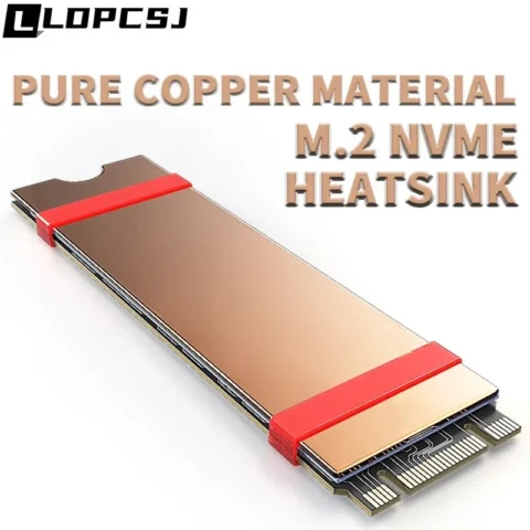 LDPCSJ M.2 NVME SSD Heastink con Nano almohadillas térmicas disipador de calor de cobre almohadilla térmica de refrigeración para M2 2280 SSD en compu