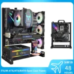 Marco de caja de PC abierta MOD ATX para jugadores ITX MATX EATX, gabinete de aluminio creativo DIY, chasis de ordenador de escritorio, torre para jue