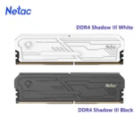Memoria RAM Netac DDR4 Shadow Ill 3200MHz 3600MHz UDIMM DDR4 8G 16G 8Gx2 16Gx2 con Disipador de Calor de Aluminio Compatible con XMP2.0 para Escritori