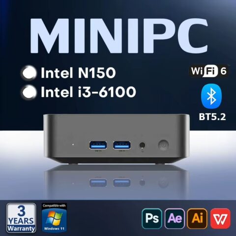 Mini PC Intel N150 Intel Core I3-6100 16 GB de RAM 1 TB 2 TB SSD