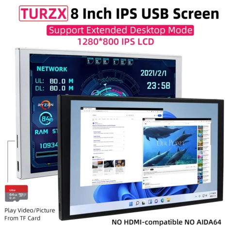 Monitor para ordenador · 8 pulgadas