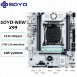 Nueva actualización SOYO X99 placa base C612 Chip de memoria DDR4 de doble canal LGA2011-3 compatible con TPM 2,0 M.2 NVME para ordenadores de juegos