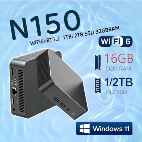 NUEVO Ordenador Portátil para Juegos con Windows 11, Mini PC Intel N150