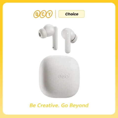 QCY Buds TWS Bluetooth 5,3 auriculares inalámbricos 10mm controlador dinámico AI reducción de ruido del viento auricular 0,68S baja latencia 35H auric