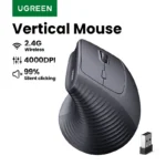 Ratón inalámbrico Vertical UGREEN 2,4G ergonómico 4000DPI 6 botones silenciosos para MacBook Tablet portátiles ordenador PC ratones negro rosa
