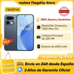 realme 16 Pro 5G Smartphone 2026 nuevo MediaTek Dimensity 7300 Max, pantalla AMOLED de 6,78 pulgadas y 144 Hz, cámara de 200 MP, batería de 6500 mAh y