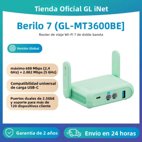 Router Wi-Fi GL.iNet MT3600BE · Wi-Fi 7