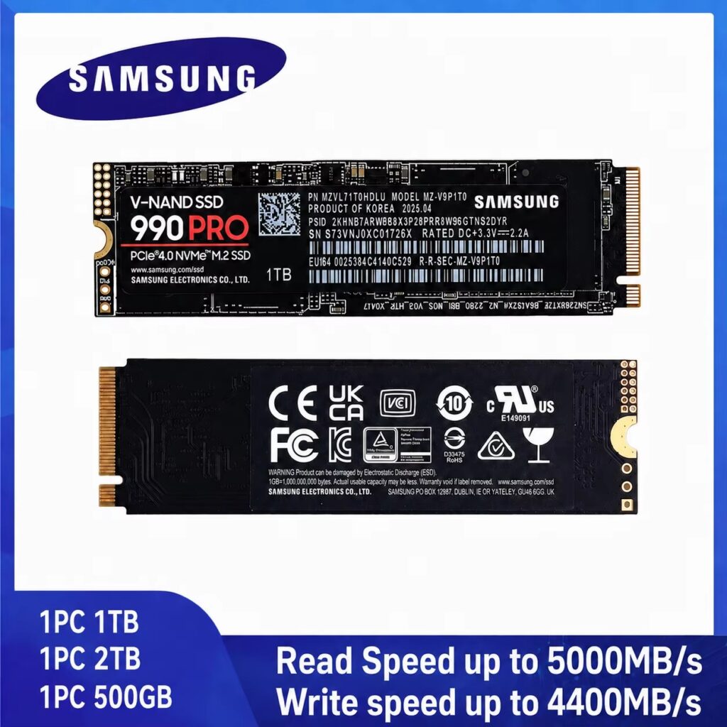 SAMSUNG SSD 990PRO unidad de estado sólido PCIe 4,0 M.2 2280