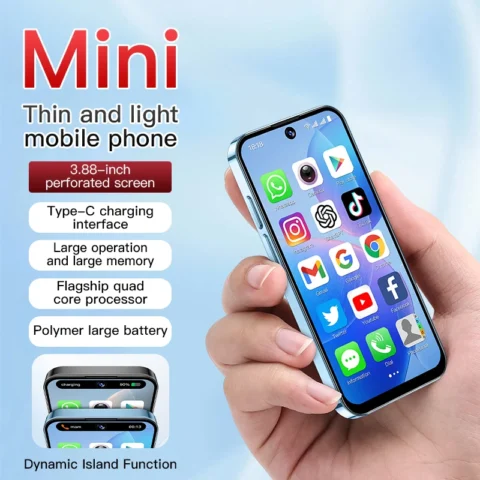 SOYES XS19 3G Mini Smartphone Android 10,0 Dual SIM en espera 3,88 pulgadas HD teléfono móvil 2GB + 16GB 2000mAh teléfonos móviles pequeños identifica